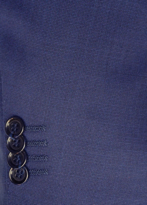 Blue Tic Weave Solid | Men's Suit | Contemporary Fit