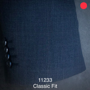 Navy Glen Plaid | Classic Fit | All Wool | 11233