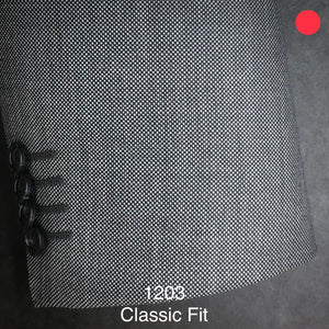 Blk/ Wht Birdseye | Classic Fit | All Wool | 1203