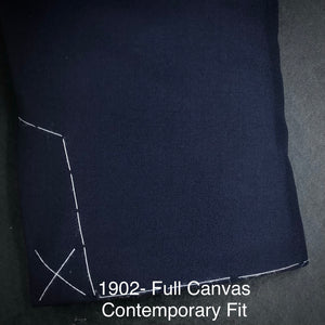 Navy Solid | Full Canvas | Luca DiMarco | All Wool | 1902