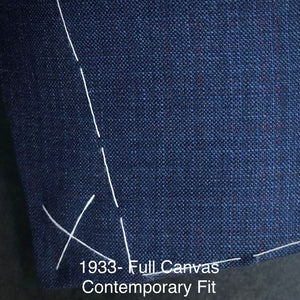 Navy w\ Berry Pattern | Luca DiMarco | All Wool | 1933