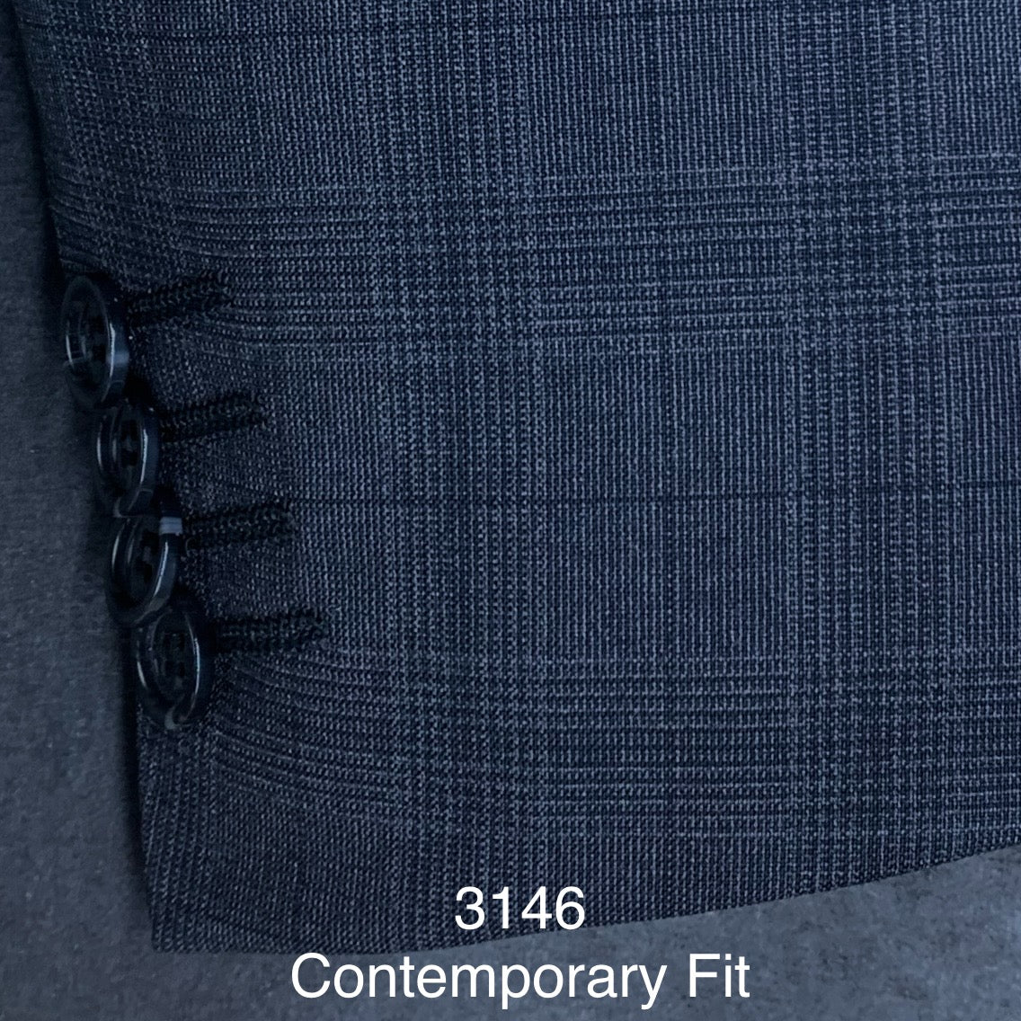 Charcoal Glen Plaid | Byron Collection | All Wool | 3146