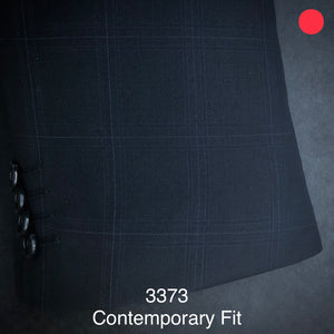 Midnight Navy Plaid | Byron Collection | All Wool | 3373