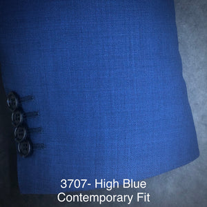High Blue Solid | Byron Collection | All Wool | 3707