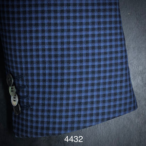 Blue and Black Check | Byron Collection | All Wool | 4432