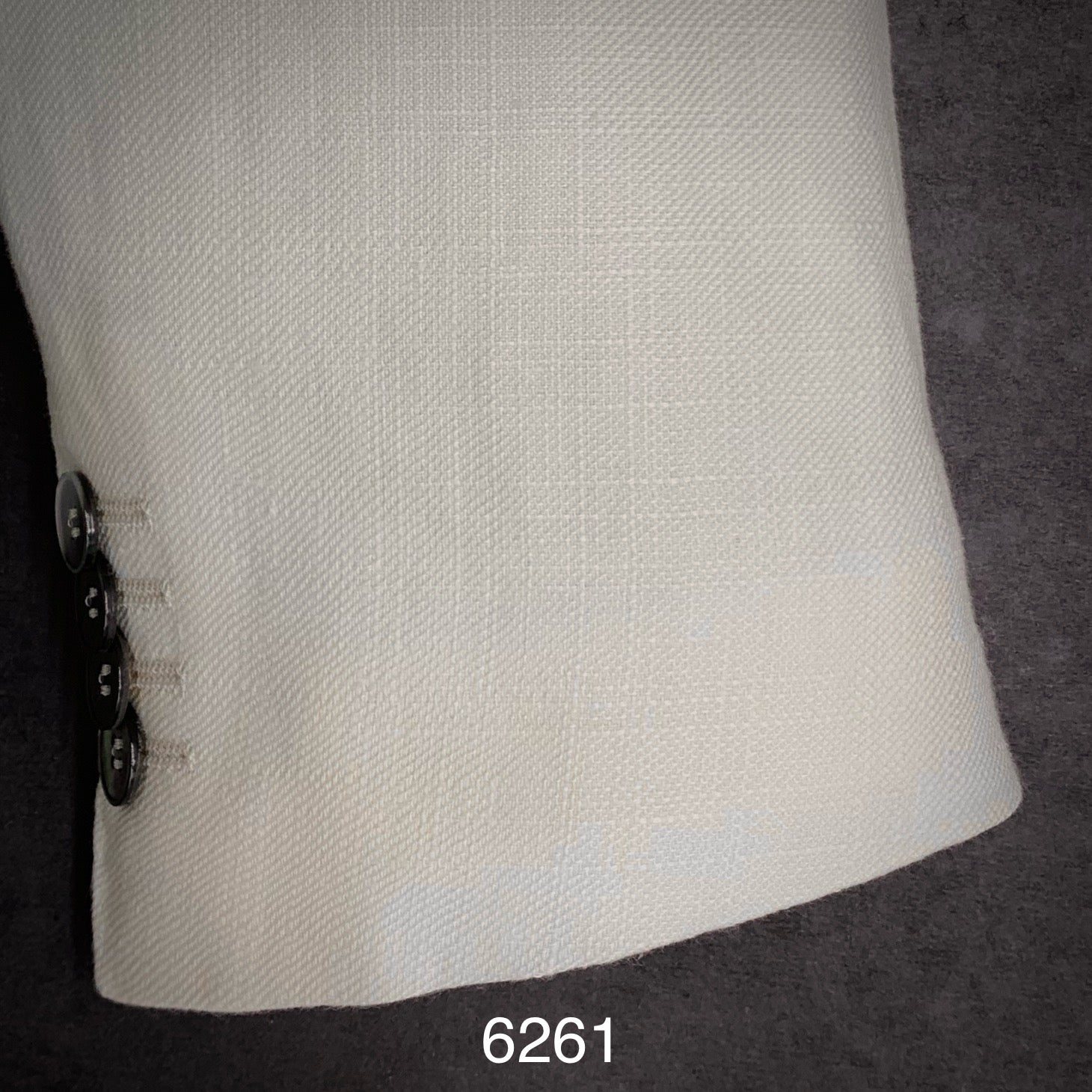White | Contemporary Fit | Silk\ Linen\ Wool | 6261