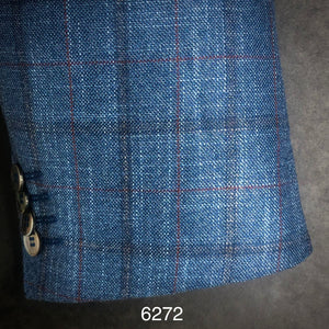 Petrol Blue Plaid | Contemporary Fit | All Bamboo | 6272