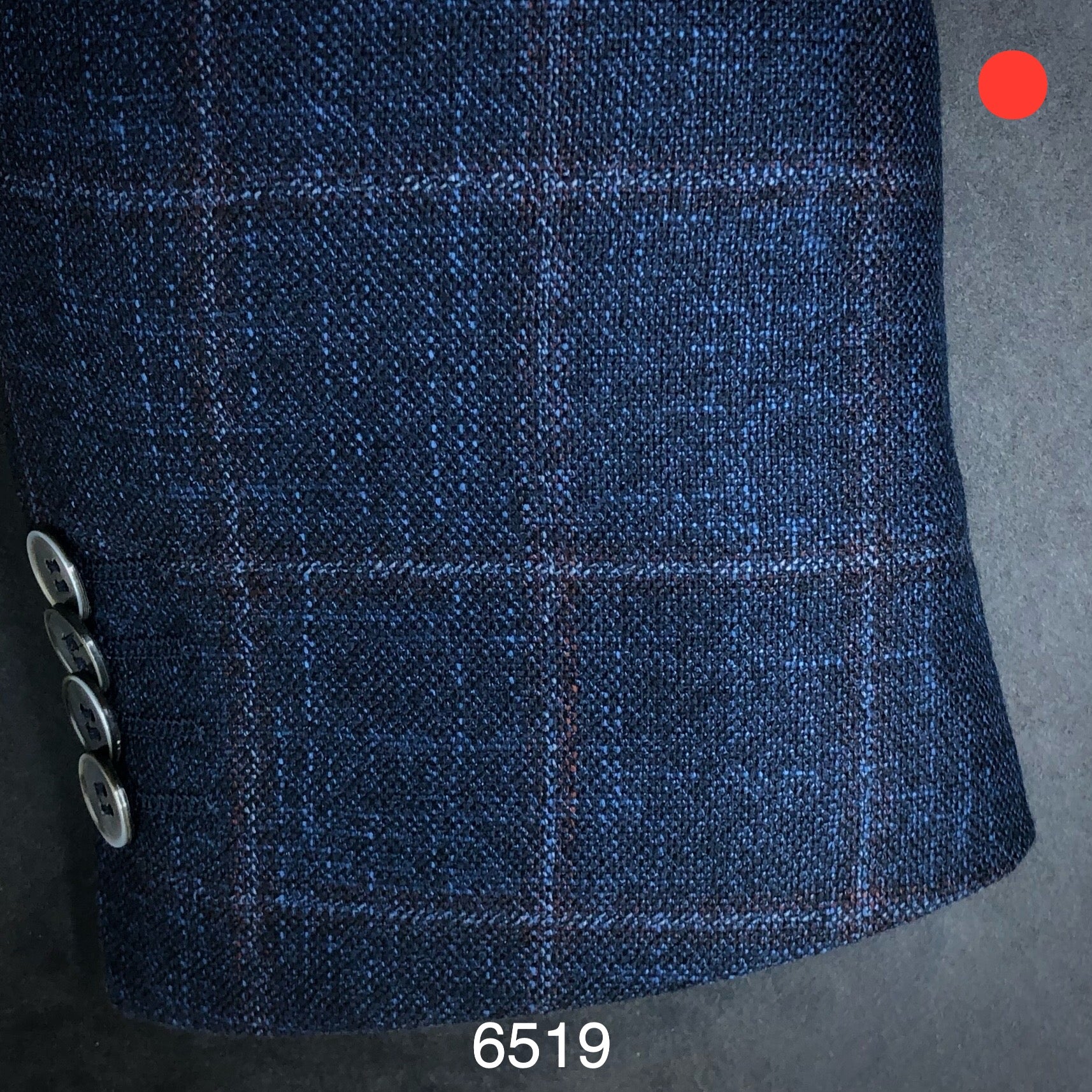 Blue Windowpane | Contemporary | Bamboo/ Wool | 6519