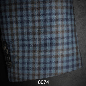 Green and Tan Plaid | Contemporary Fit | All Wool | 8074