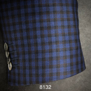 Blue and Tan Check | Contemporary Fit | All Wool | 8132