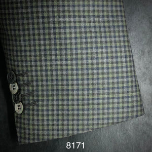Green Check | Contemporary Fit | All Wool | 8171