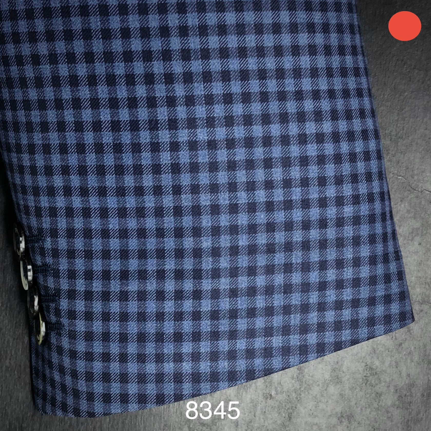 Navy Check | Contemporary | All Wool | 8345