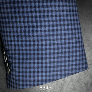 Blue and Navy Check | Men's Sport Coat | Contemporary Fit | All Wool