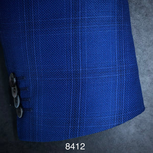 Royal Blue Windowpane | Men's Sport Coat | Contemporary Fit | All Wool