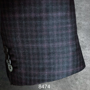 Black Plaid | Contemporary Fit | All Wool | 8474