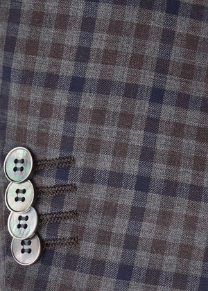 Tan, Grey and Navy Check | Contemporary | 8564a