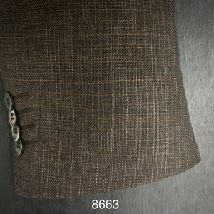 Bronze Textured Solid | Contemporary Fit | All Wool | 8663