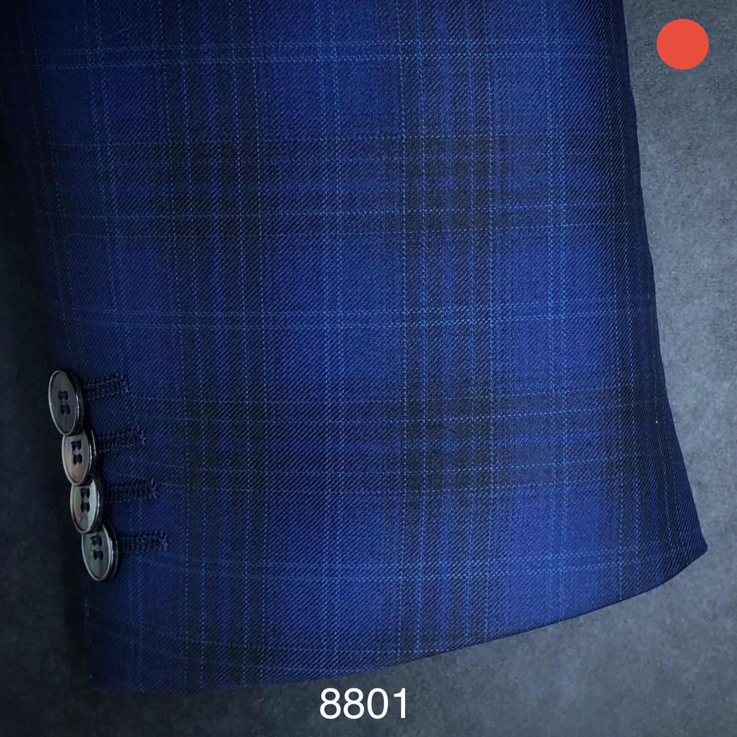 Royal Blue &  Black | Contemp | All Wool | 8801