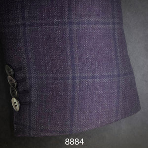 Plum Plaid | Contemporary Fit | All Wool | 8884