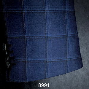 Charcoal and Blue | Contemporary | Wool | 8991