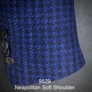 Cobalt Check | Kensington | Wool Blend | 9529