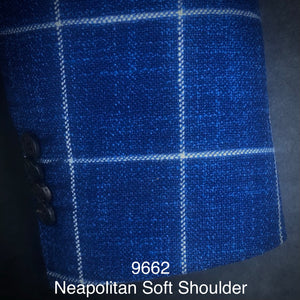Blue Box Plaid | Soft Jacket Kensington | Silk Blend | 9662