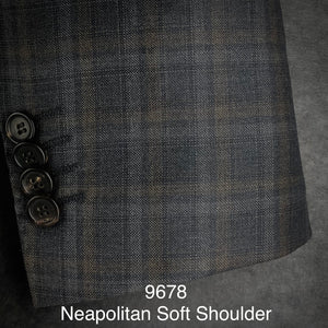 Charcoal Plaid w/ Tan | Soft Jacket Kensington | All Wool | 9678