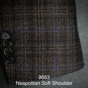 Bronze Flannel Plaid | Soft Jacket Kensington | All Wool | 9683