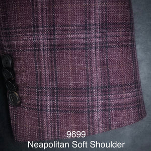 Raspberry Plaid | Soft Jacket Kensington | Silk/ Wool | 9699