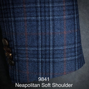 Blue Plaid Flannel | Soft Jacket Kensington | All Wool | 9841