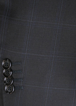 Midnight Navy Plaid | Byron Collection | All Wool | 3373