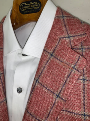 Salmon Plaid | Soft Jacket Kensington | Silk/ Linen/ Wool | 9698