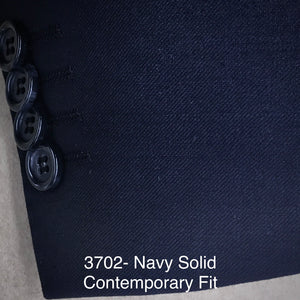 Navy Solid | Byron Collection | All Wool | 3702
