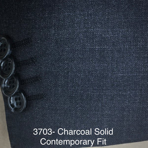 Charcoal Solid | Byron Collection | All Wool | 3703