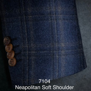 Blue Flannel w/ Tan Accent | Sot Jacket Kensington| All Wool