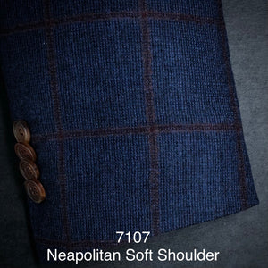 Blue Flannel w/ Berry Box Plaid | Soft Jacket Kensington | All Wool