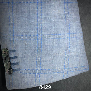 Light Blue w/ Window | Contemporary Fit | All Wool | 8429