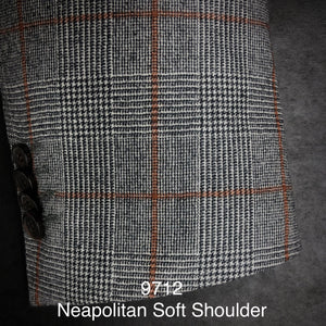 Grey Flannel Glen Plaid | Soft Jacket Kensington | All Wool