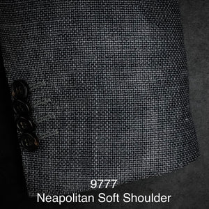 Mid Grey Basketweave | Kensington Soft Jacket | Cashmere/Silk/Linen/Wool