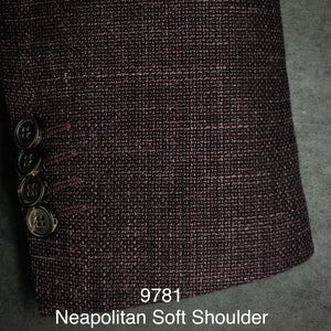 Dark Plum Basketweave | Kensington Soft Jacket | Cashmere/Silk/Linen/Wool