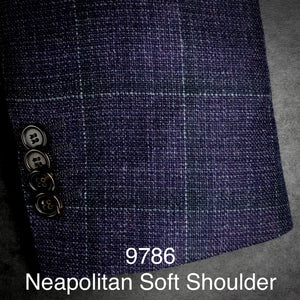 Purple w/ Box Plaid | Men's Sport Coat | Soft Jacket Kensington | All Wool