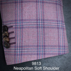 Pink Plaid w/ Blue Accents | Soft Jacket Kensington | All Wool