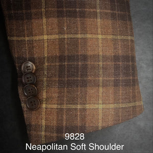 Bronze Linen Plaid | Men's Sport Coat | Soft Jacket Kensington | Linen/Silk/Cashmere/Wool