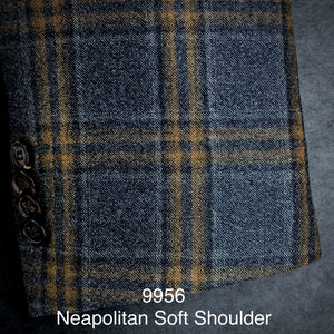 Grey Flannel w/ Tan Accent | Men's Sport Coat | Soft Jacket Kensington | All Wool