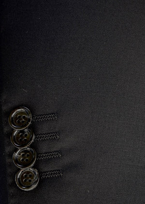 Black Solid | Men's Suit | Slim Fit | All Wool